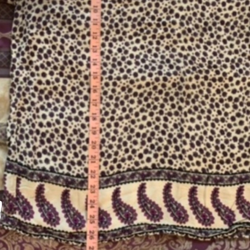 Forever 21 Purple & Cream Floral Lightweight Long Sleeve Top 3X - Picture 10 of 10